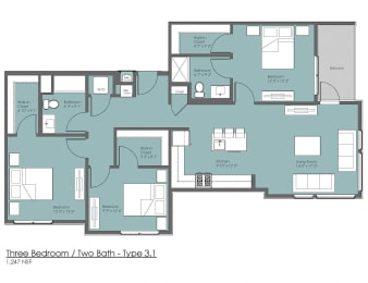 3 beds, 2 baths, 1,355 sqft, $4,810