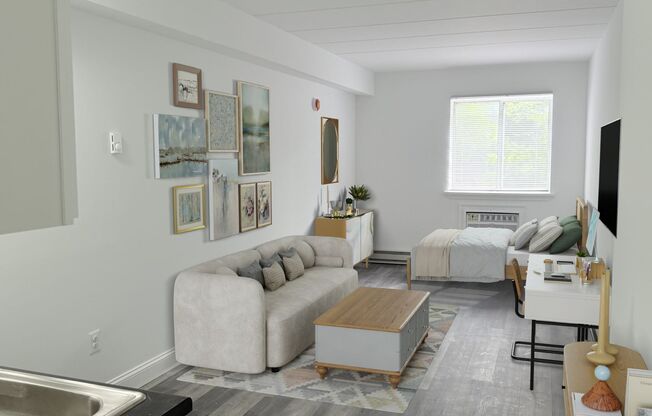 Studio, 1 bath, 310 sqft, $1,049, Unit 602A