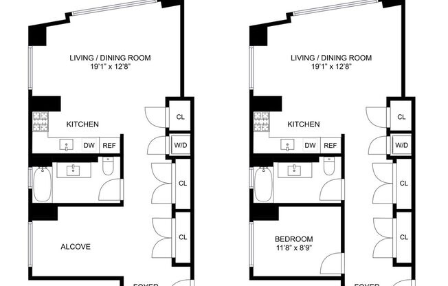 1 bed, 1 bath, 798 sqft, $5,600, Unit C107