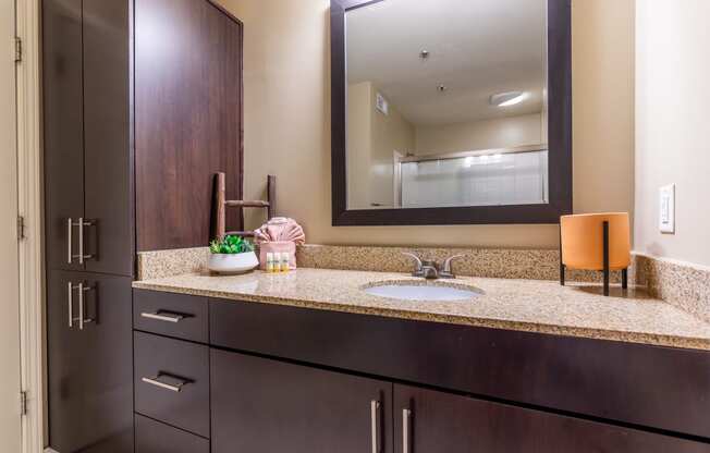 Bathroom of 1 bedroom apartment.