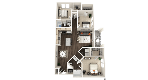 3 beds, 2 baths, 1,267 sqft, $2,175