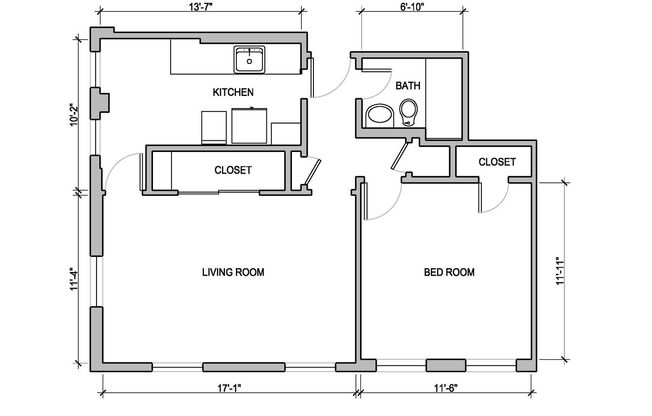 1 bed, 1 bath, 780 sqft, $2,125, Unit Unit 207