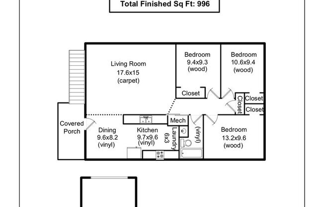 3 beds, 1 bath, $1,575, Unit 2821 Stanford Rd