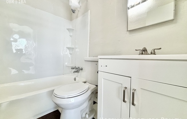 Studio, 1 bath, $1,095