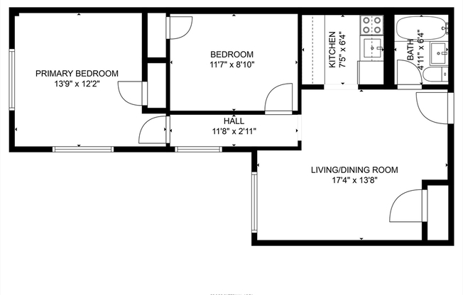 1 bed, 1 bath, 615 sqft, $3,395, Unit 6