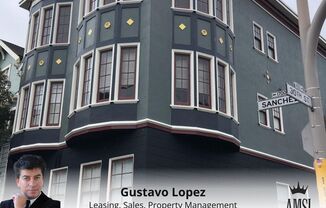 Luminous big apartment For Rent in the heart of Noe Valley. Gustavo Lopez AMSI