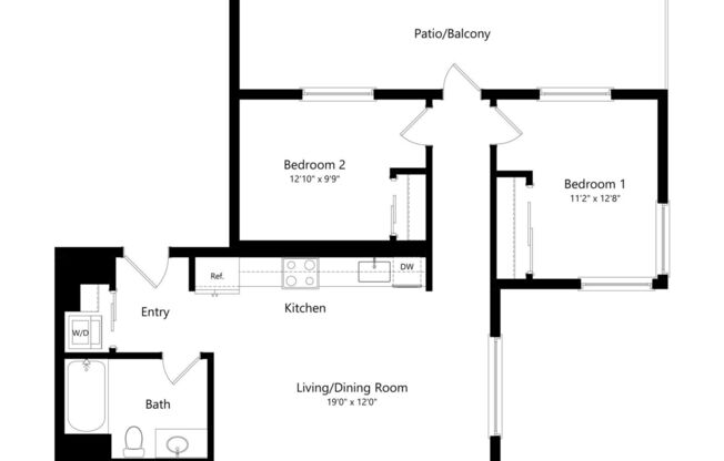 2 beds, 1 bath, 794 sqft, $6,911