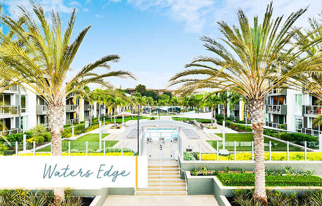 The entrance to Waters Edge at Marina Harbor  at Marina Harbor, Marina del Rey, 90292