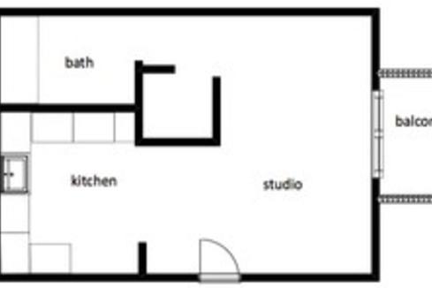 Studio, 1 bath, 324 sqft, $1,200, Unit 3834-08