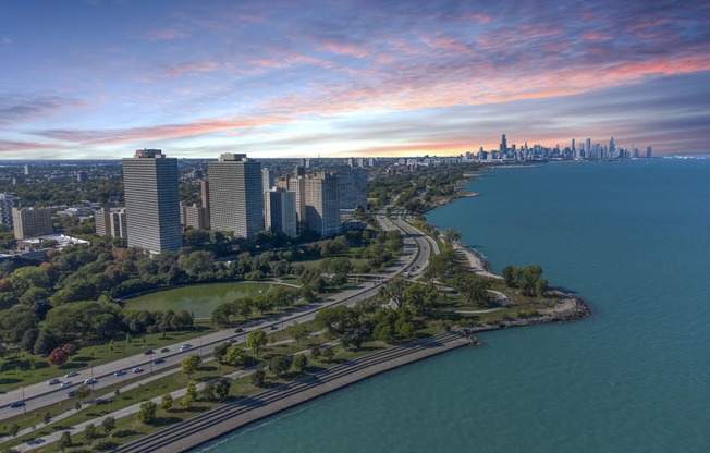 Gorgeous Chicago Cityscape 6 at Twin Towers, Illinois, 60615