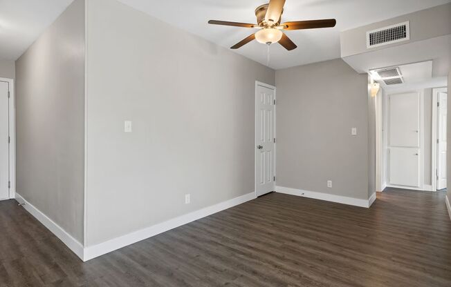 Vinyl like wood flooring at The Reserve at Warner Center, Woodland Hills