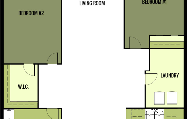 2 beds, 1 bath, $1,129