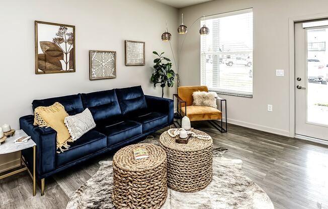 Modern Living Room at Tiburon Ridge, Omaha