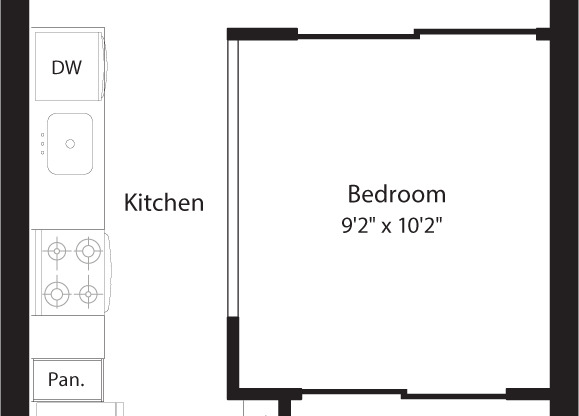 1 bed, 1 bath, 549 sqft, $1,532, Unit 517