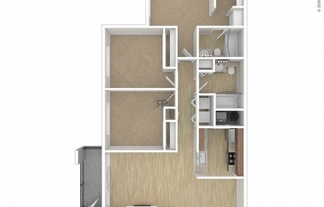 3 beds, 2 baths, 1,146 sqft, $2,599