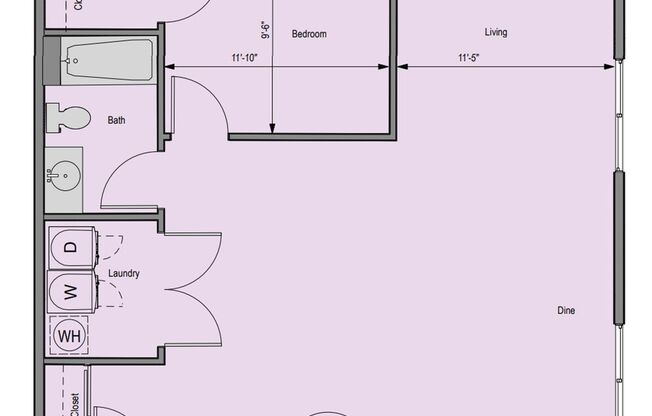 1 bed, 1 bath, 720 sqft, $1,985, Unit 423