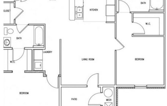 2 beds, 2 baths, 1,118 sqft, $1,250