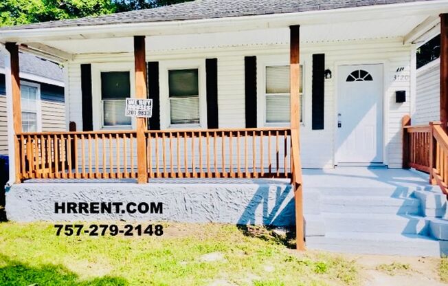 Adorably Renovated 3 Bedroom 2 Bath Single Family Home located in the Fairmount Park area in Norfolk!