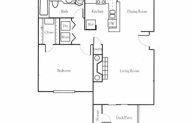 1 bed, 1 bath, 747 sqft, $1,375, Unit 315