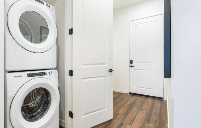 Convenient in-home washer and dryer make everyday living at Modera Higley Commons effortlessly simple.
