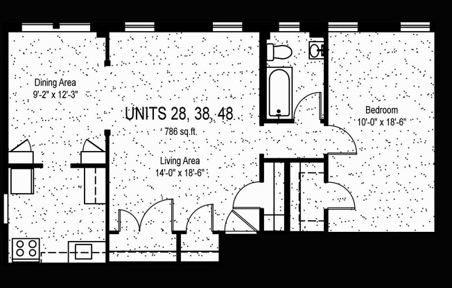 1 bed, 1 bath, 786 sqft, $1,325, Unit King Edward Annex 28