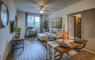 Living Room at The Strand Apartments in Oviedo, FL