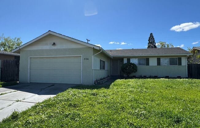 Three Bed, Two Bath Home with New Carpet and Paint