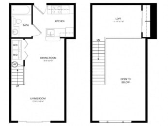 Studio, 1 bath, 565 sqft, $1,135