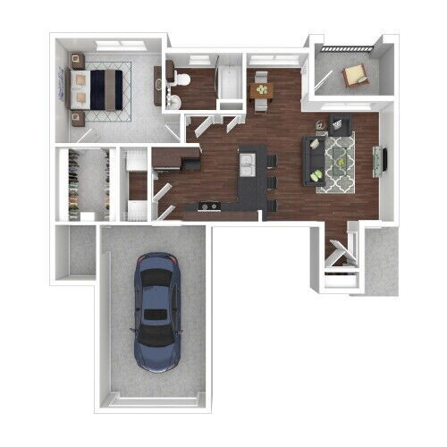 1 bed, 1 bath, 727 sqft, $1,145