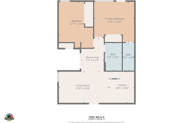 2 beds, 2 baths, 987 sqft, $1,200, Unit 2