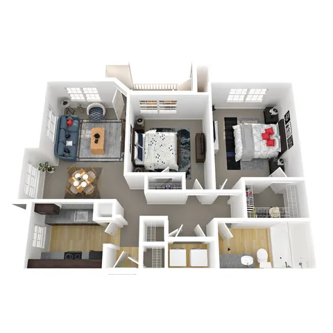 2 beds, 1 bath, 995 sqft, $1,503