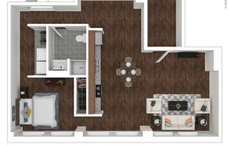 1 bed, 1 bath, $1,595