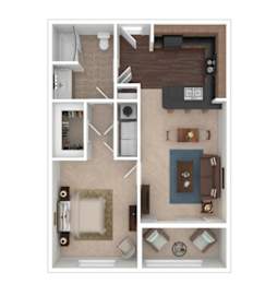 1 bed, 1 bath, 811 sqft, $1,136