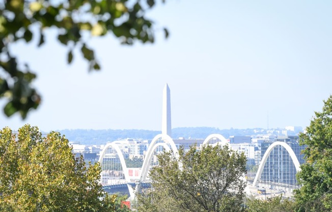 view of frederick douglass memorial bridge